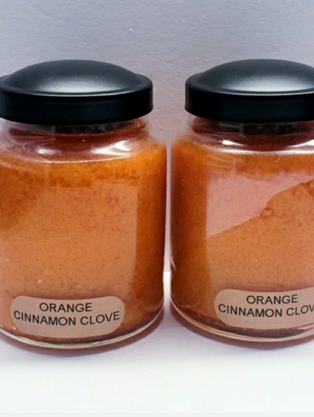 ORANGE CINNAMON CLOVE -A Cheerful Giver Baby Jar Single Wick Candle, 6oz(2 Pcs)